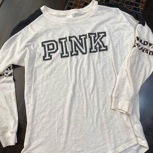 Pink Victoria’s Secret Long Sleeve Shirt Cheetah S